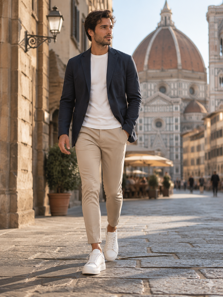 Uomo con sneakers rialzanti Alto a Firenze